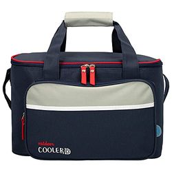 AKTIVE Borsa termica morbida da 16,5 l (36x21x22 cm), isolamento termico, doppia maniglia e tracolla regolabile, tasca frontale con cerniera, ecologica e senza CFC, leggera e facile da pulire (80727)