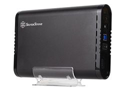 SilverStone SST-TS07 - Custodia esterna per unità disco rigido USB 3.0 per 3,5 pollici SATA HDD, nero