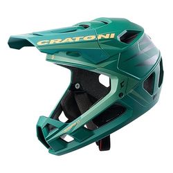 Cratoni Interceptor Casque Mixte-Adulte, Vert/Orange Fluo Mat, L
