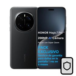 HONOR Magic7 Pro 5G - Smartphone de 12GB+512GB, 200MP AI Falcon Cámara con Súper Zoom, Pantalla 6.80" AMOLED, 120Hz, IP69&IP68, Batería de 5270mAh, Qualcomm Snapdragon 8 Elite, Black