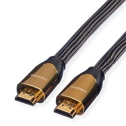 ROLINE Cavo HDMI Ultra HD 4K Premium con Ethernet, ST/ST, Nero, 1 m