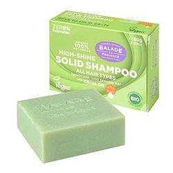 Balade en Provence High Shine Organic Solid Shampoo Bar | for All Hair Types | Citrus Scent | 80g