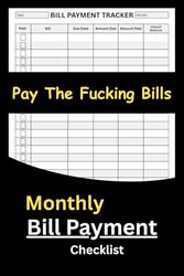 Mens Stocking Stuffers: Monthly Bill Payment Checklist - Prefect Tracker for Budget, Debt and Savings - Funny Gifts for Men Who Have Everything