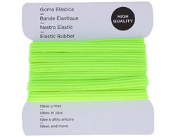 INNSPIRO Goma Elástica Amarillo Fluor 5.3mm. 3m., para costura y manualidades