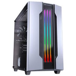 Cougar Gaming | Boitier PC Gaming | Gemini M Silver - Couleur Argenté - Mini-ITX - Refroidissement Haut de Gamme - Visibilité Latérale Complète - Éclairage RVB Intégré