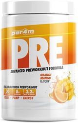 Per4m Pré-Entraînement Stimulant Orange Mangue 570g – Pré-workout stimulant goût orange mangue pour une performance maximale