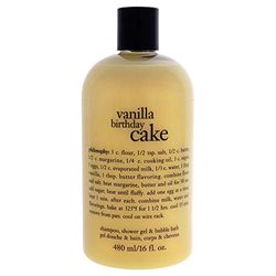 Bath & Body by Philosophy Vanilla Birthday Cake Shampoo, Shower Gel & Bubble Bath 480ml