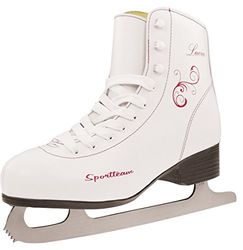 Sportteam Lucia, Pattini da Pattinaggio Artistico Donna, Bianco, 36