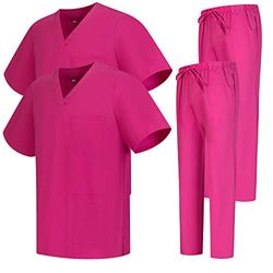 MISEMIYA Pack 2 Pcs-Casaca & PANTALON Sanitära uniformer Unisex Vuxen, Fucisa 68, XXL