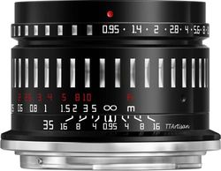 TT Artisan 35mm F0.95 APS-C groothoeklens met Sony E-bevestiging Zwart