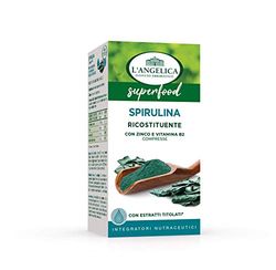 L'Angelica Spirulina, Integratore Ricostituente con Zinco e Vitamina B2, senza Lattosio, senza Glutine, Vegan, Formato: 75 Compresse