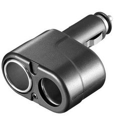 Goobay Dubbel stopcontact voor sigarettenaansteker, 12 V
