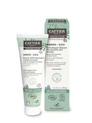 CATTIER Parigi Dermo Cica SOS-Repair Balsamo per viso e corpo – lenisce, protegge e ripara la pelle da secca a molto secca, stressata e soggetta a dermatite atopica – 40 ml