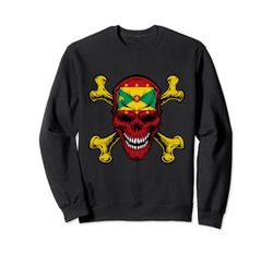 Granada Skull Pride Granada Bandera Raíces Granada Recuerdo Sudadera