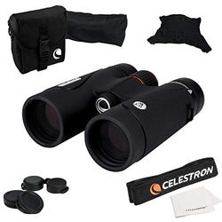 Celestron 71405 TrailSeeker ED: binóculos com prisma de teto 8 x 42, lente com revestimento múltiplo completo, prisma BaK-4, preto