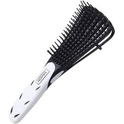 SAVION Detangling Curly Hair Brush For Women, Hair Detangler Brush With 8 Flexible Free Hair Detangling Comb Arms For Natural Black Hair Afro 3/4Abc Texture, Wet/Dry Hair With No Pain And Easy Clean