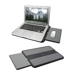 MAX SMART lap Pad portátil portátil, de Escritorio del Ordenador portátil con Bandeja retráctil ratón, Antideslizante Heat Shield Ordenador portátil Stand, la estación de Trabajo Mesa