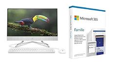 HP 24-df0084nf All-in-One 24" Full HD IPS Blanc (Intel Core i3, RAM 4 Go, 1 to + SSD + Microsoft 365 Famille | Box