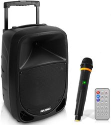 Pyle Cassa Bluetooth Portatile, Cassa Bluetooth Potente 1000W, Karaoke con Speaker 25,4 cm, Microfono Wireless UHF, Telecomando, Batteria Ricaricabile e Altoparlante Bluetooth MP3/USB/SD