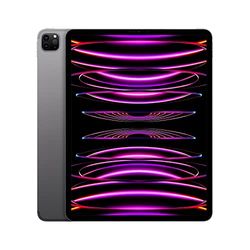 Apple iPad Pro 12,9 cala (6. generacji): czip M2, ekran Liquid Retina XDR, 512 GB, Wi‑Fi 6E i 5G, aparat przedni 12 MP, aparaty tylne 12 MP i 10 MP, Face ID, bateria na cały dzień – gwiezdna szarość
