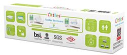 Littles barriera per letto bambini. Pieghevole. 83 x 48.5 cm, Bianco