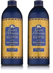 Tesori d'Oriente - Bagno Crema Aegyptus, Bagnoschiuma dalle Note Floreali di Giglio Blu, con Estratto di Papiro, Deterge la Pelle e Dona Nutrizione e Idratazione, 500ml (Confezione da 2)