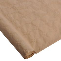 Homéa, Damask Kraft Paper Tablecloth 1.18 x 5 m Natural