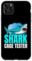 Carcasa para iPhone 11 Pro Max Shark Cage Tester Muleta Silla de Ruedas Amputación