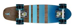 Ridge Skateboards Unisex's Esdoorn Mini Dark Dye Retro Cruiser Skateboard-No.3 Helder Blauw, 22-Inch