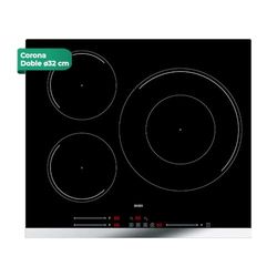 Svan Placa de Inducción Cristal negro SI3601SB32. Potencia máx. 7400 W, Zonas de Cocción, Niveles de Cocción, Control Slider táctil, Función Turbo, Bloqueo y Autodesconexión de Seguridad