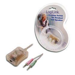 LogiLink Audio Switch 2-Port Desktop Mini