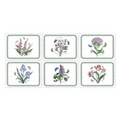Pimpernel Portmeirion Botanic Garden 'Small Size' toalhas de mesa individuais de 12 x 9 polegadas (conjunto de 6) (branco, 12 polegadas - 9 polegadas)