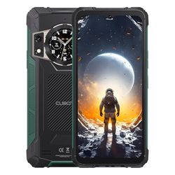Cubot Kingkong Ace 2 - Smartphone de 6.56" HD+, 16GB (6GB+10GB) RAM y 128GB ROM, Cámara Triple 48 MP, Batería 5100mAh, Android 14, Procesador OctaCore G85, Color Negro+Verde.