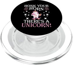 Diseño de unicornio Honk Your Horn para niños PopSockets PopGrip para MagSafe