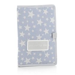 Cambrass - Porta-documentos para bebé, pasta para guardar documentos do bebé, capa para cartilha sanitária, livro de nascimento com bolsos, celeste, 3 x 17 x 25 cm