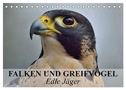 Falken und Greifvögel. Edle Jäger (Tischkalender 2026 DIN A5 quer), CALVENDO Monatskalender: Blitzschnelle und edle Jäger auch im Dienste der Menschen