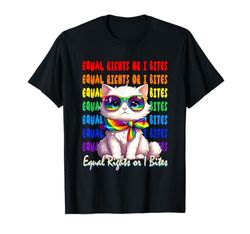 Proud LGBT Or I Bites Costume Cat Sunglasses Owner Supporter T-Shirt