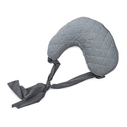 Chicco Boppy Anywhere Coussin d'allaitement pour bébé de 0 mois en avant, forme anatomique, coussin et nid de bébé pour l'allaitement maternel ou avec biberon Gris