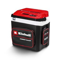Einhell Accu Koelbox TE-COL 18/27 Li Solo Power X-Change (18 V, 27 liter, koel en warm houden, hybride 12 V voor Auto, 230 V stroomaansluiting, incl. opbergvakken, zonder accu)