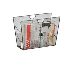 Zeller 17742 Revisteiro, antracite, malha, cinzento, 39 x 17,5 x 27 cm