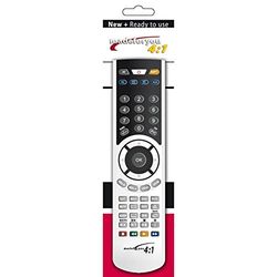 G.B.S. Elettronica 2084 telecomando IR Wireless DVD/Blu-Ray,TV,VCR Premere I Pulsanti - Telecomandi (DVD/Blu-Ray,TV,VCR, IR Wireless, Premere I Pulsanti, Nero, Argento)