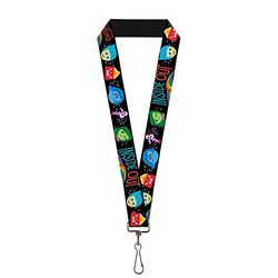 Buckle-Down Unisex-Adult's Lanyard-1.0-Inside Out/Emotion Expressions/Every Day is Key Chain, Multicolor, One Size