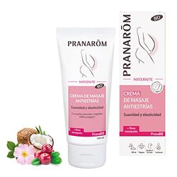 PRANARÔM - PranaBB - Crema de Masaje Antiestrías - Maternidad - Suavidad y Elasticidad - Revención de las Estrías - Rica en Aceites Vegetales Nutritivos - 100ml.