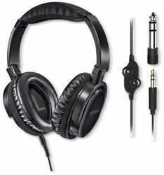 Thomson Headset Met Microfoon En Lange Kabel, Stereo-Hoofdtelefoon Voor Pc Of Tv, Over-Ear Oordopjes Met Volumeregeling, 8 M Kabel, 3,5 Mm Jackkabel, 6,35 Mm Adapter