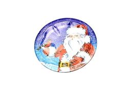 PARTENOPE SRL Santa N. bord, rond, 8 stuks, 23 cm, zoals foto, uniek