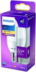 Philips Lampadina LED Fiamma E14 60W Bianco Caldo Smerigliato