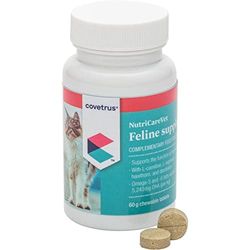 Covetrus NutriCareVet Support Cardiaque pour Soutenir la Fonction Cardiaque chez Les Chats – 80 comprimés à croquer