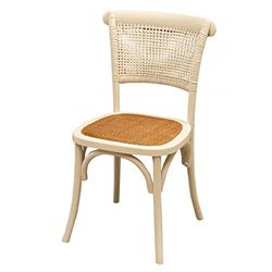 Biscottini Sedia Thonet 88x50x45 cm - Sedie cucina legno di frassino - Sedie sala da pranzo legno bianco anticato - Sedia legno