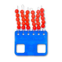 Zebco Premium parelstopper hengelaccessoire, rood, L