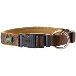 HUNTER Collar NEOPRENO VARIO PLUS, collar para perros, nylon, acolchado con neopreno, 35-40/2.0 (S-M), marrón/caramelo